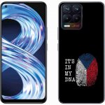 mmCase na Realme 8 4G - vlajka otisk prstu černé pozadí – Zboží Živě