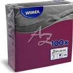 Wimex ubrousky 1V bordové 100ks 33x33cm – Hledejceny.cz