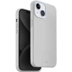 UNIQ Lino Hue MagClick ochranný iPhone 15 Chalk šedé křídově šedé