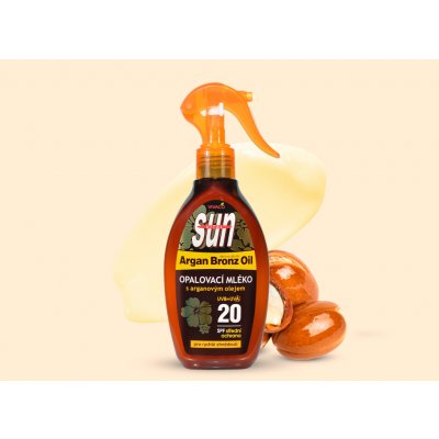 SunVital opalovací mléko SPF20 s arganovým olejem 200 ml – Sleviste.cz