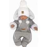 Z&Z Z&Z Zimní pletená kombinéza s odnímatelnou kapucí šedá – Zboží Dáma