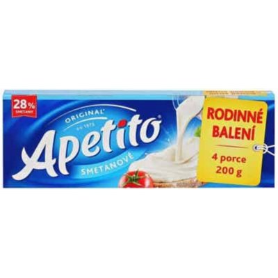 Apetito sýr tavený rodinné balení 200 g – Zboží Mobilmania