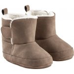 Sterntaler dětské teplé capáčky z umělé kůže s protiskluzovou podrážkou 5301711 hnědé 985 – Zboží Dáma