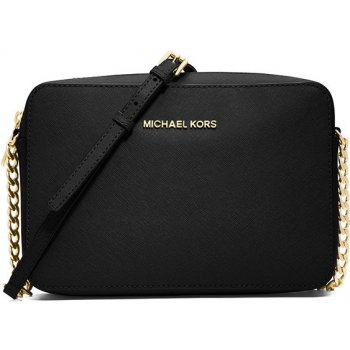 Michael Kors Jet set Large Saffiano leather crossbody black