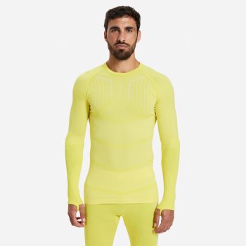 Kipsta Keepdry 500 spodní funkční fotbalové tričko s dlouhým rukávem žluté