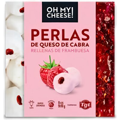 Cobreros Perlas Oh My Cheese! Kozí sýr malina 9x10 g 90 g – Zboží Dáma