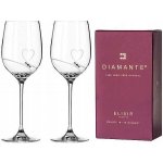 Swarovski Diamante sklenice na červené víno Romance s kamínky 2 x 450 ml – Sleviste.cz