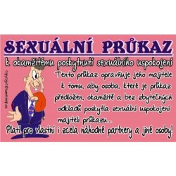 Průkaz Sexuální průkaz