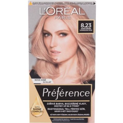 L'Oréal Préférence permanentní barva na vlasy 8,23 Santorini 60 ml