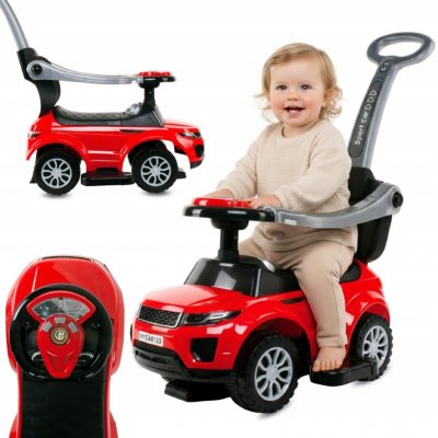 Sun Baby červené s rukojetí a ohrádkou – Zboží Mobilmania