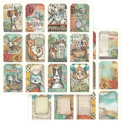 Stamperia oboustranný papír na scrapbook 1 ks Psi a kočky kartičky – Hledejceny.cz