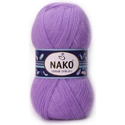 Nako Pletací příze Nako Mohair Delicate 6135 - fialová