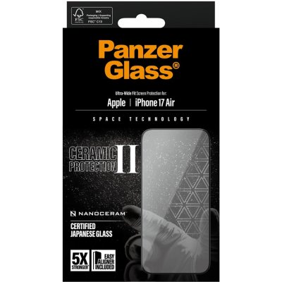 PanzerGlass Ceramic II na Apple iPhone Air s instalačním rámečkem PG15958 – Zboží Živě