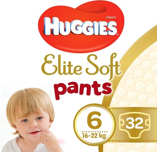 Huggies Elite Soft Pants XXL 6 15-25 kg 32 ks