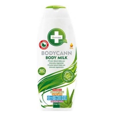 Annabis Bodycann přírodní regenerační tělové mléko 250 ml + Balcann dubová kůra 15 ml dárková sada