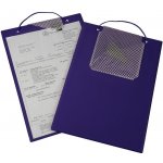 EICHNER Desky na dokumenty A4, se suchým zipem, poutkem a kapsou na klíče, Plus modrá – Zboží Živě