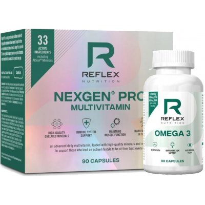 Reflex Nutrition Nexgen PRO 90 kapslí + Omega 3 1000 mg 90 kapslí