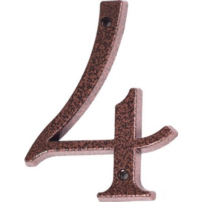 KĽUČKA Číslo "4" měděný antik 120mm Měď – Hledejceny.cz