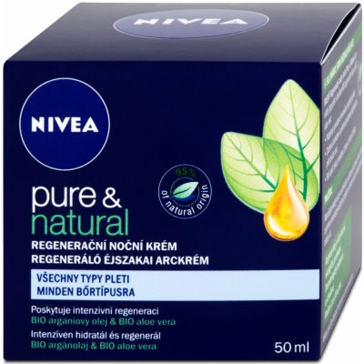 Nivea Pure & Natural krem Q10 noční 50 ml – Hledejceny.cz