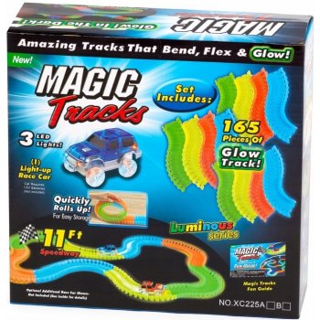 Magic Tracks svítící autodráha 165 dílná sada