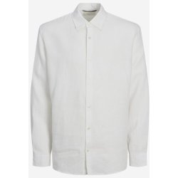 Jack & Jones Lawrence pánská lněná košile bílá