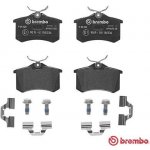 Sada brzdových destiček BREMBO P85020 – Zboží Mobilmania