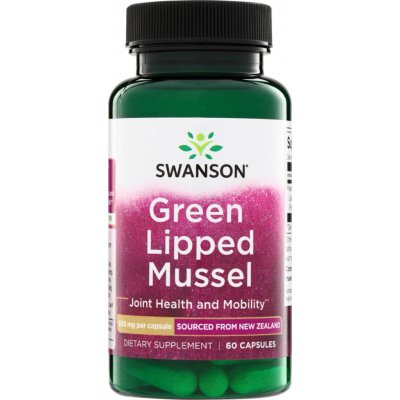 Swanson Slávka Zelenoústá Green Lipped Mussel 500 mg 60 kapslí – Hledejceny.cz