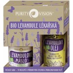 Purity Vision Lavender zklidňující olej s levandulí 100 ml + máslo s levandulí 120 ml dárková sada – Hledejceny.cz