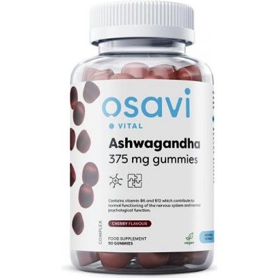 Osavi Ashwagandha 375 mg třešeň 90 gumových bonbónů – Hledejceny.cz
