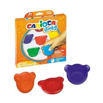 CARIOCA dětské voskovky Teddy Crayons 6 ks