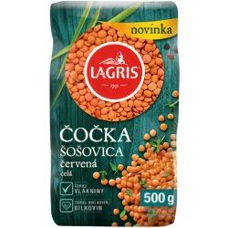 Lagris Čočka červená loupaná celá 0,5 kg