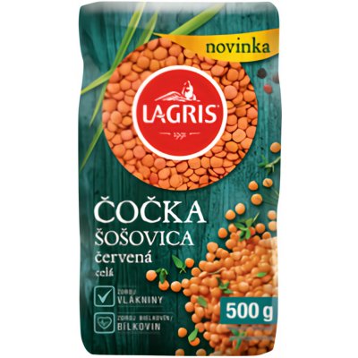 Lagris Čočka červená loupaná celá 0,5 kg