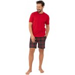 Italian Fashion pánské krátké pyžamo Rusoli bavlna červená – Zboží Dáma