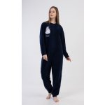 Lazy Sunday teplý dámský overal na zip s ovečkou modrá – Zboží Dáma