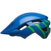 Cyklistická helma Bell Sidetrack II Youth blue /green Hi Viz/Red yellow 2021