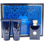 Versace Dylan Blue pro muže EDT 50 ml + balzám po holení 50 ml + sprchový gel 50 ml dárková sada