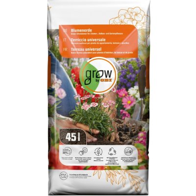 GROW by OBI Květinový substrát 45 l – Hledejceny.cz