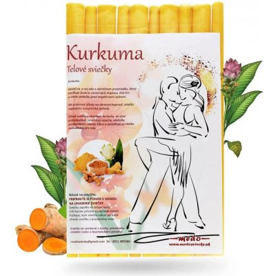 Jan Melich Medosvíčky tělové svíčky KURKUMA 10 ks – Zboží Dáma