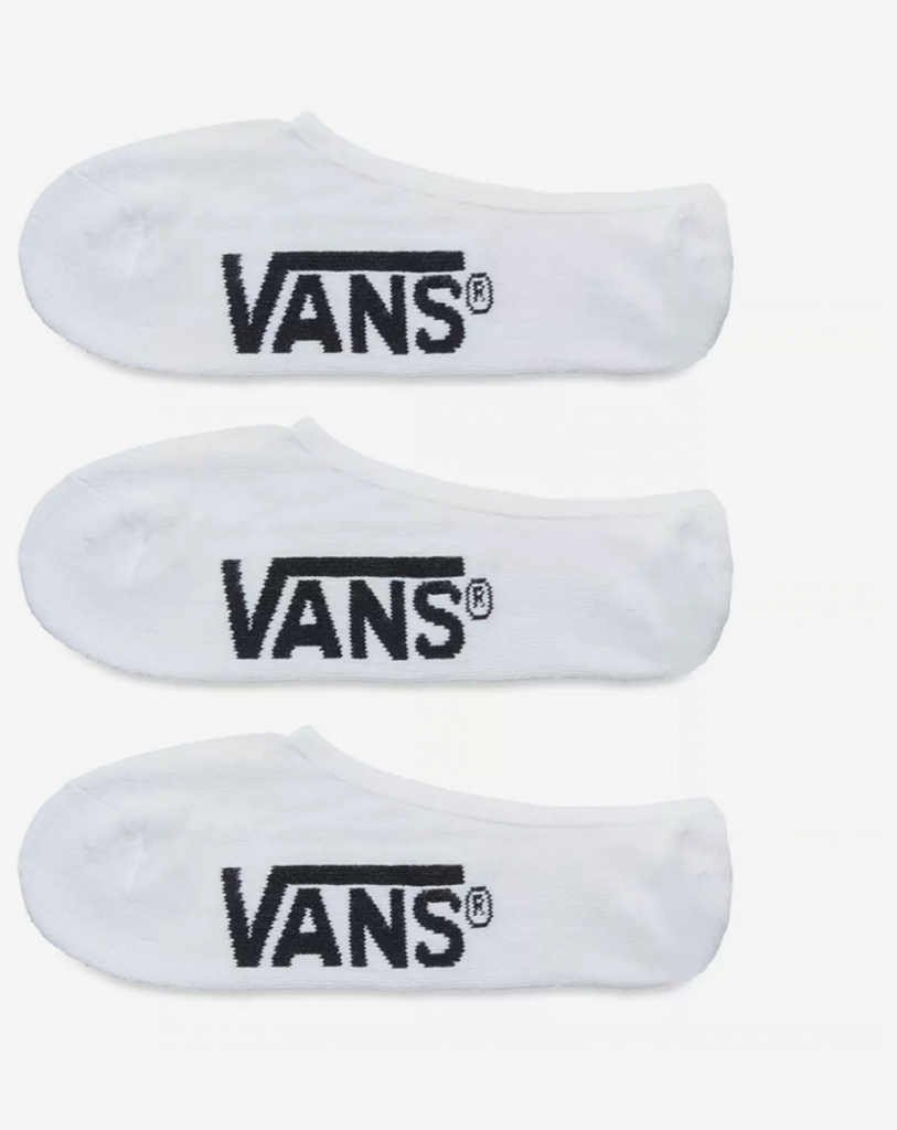 Vans ponožky Classic Super No Show 3 pack White