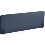 Zone stolový paraván černé svorky potah Hush námořnická modrá 200 X 65 x 3,6 cm – Sleviste.cz