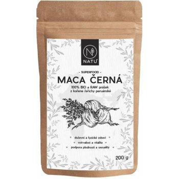 NATU Maca černá BIO prášek 200 g