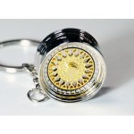 Přívěsek na klíče lité kolo zlaté – Zboží Mobilmania