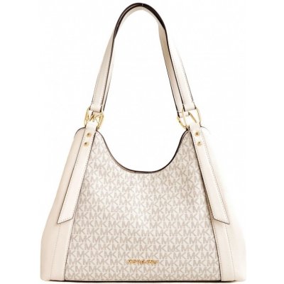 Michael Kors kabelka Arlo large triple shoulder bag logo krémová – Zboží Mobilmania