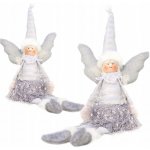 eCa ASN03 Vánoční dekorace Anděl 38 cm šedý – Sleviste.cz