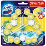 Domestos Power 5 tuhý závěsný WC blok Lime 3 x 55 g – Zboží Mobilmania
