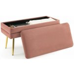 Costway Čalouněná růžová JV11312PI – Zboží Dáma