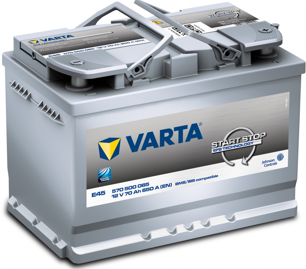 Varta Start-Stop 12V 70Ah 650A 570 500 065 od 2 431 Kč - Heureka.cz