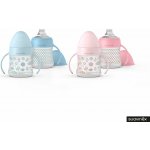 Suavinex kojenecká láhev Memories první s oušky modré vlnky 150ml – Zboží Dáma