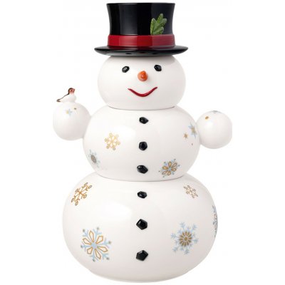 Villeroy & Boch Porcelánová dóza na cukroví Christmas Toys Memory, Sněhulák 31 cm 14-8602-4501 – Zboží Dáma