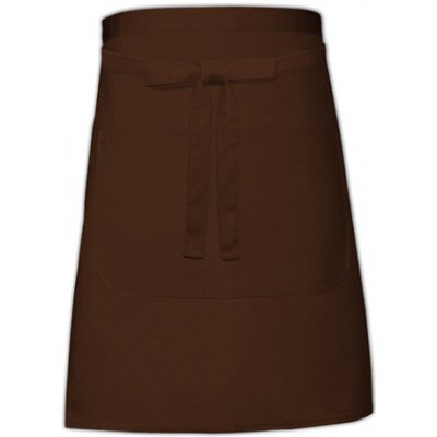 Link Kitchen Wear Pekařská zástěra s kapsou X964T Brown 90x50cm – Hledejceny.cz